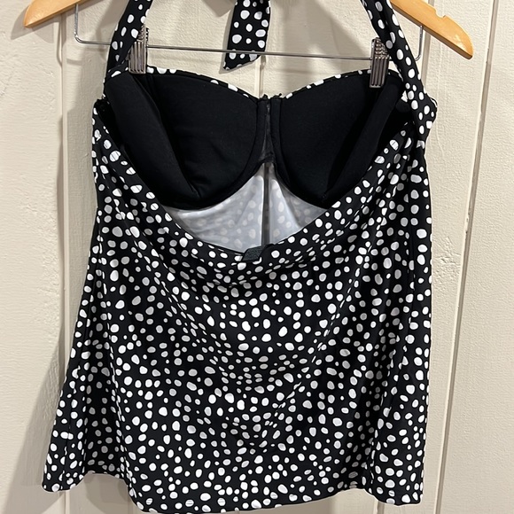 Smart & Sexy Swim Black & White Polka Dot Swim Top - Picture 5 of 8